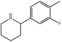 2-(3-FLUORO-4-METHYLPHENYL)PIPERIDINE Struktur
