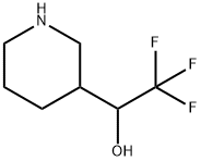 2,2,2-trifluoro-1-(piperidin-3-yl)ethan-1-ol Structure