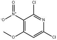 2,6-dichloro-4-methoxy-3-nitropyridine Struktur