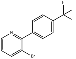 2-[4-(トリフルオロメチル)フェニル]-3-ブロモピリジン 化学構造式