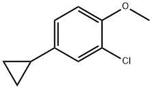 6-Methoxy-3-cyclopropylchlorobenzene Struktur