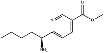 METHYL 6-((1S)-1-AMINOPENTYL)PYRIDINE-3-CARBOXYLATE Structure
