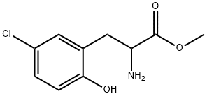 METHYL 2-AMINO-3-(5-CHLORO-2-HYDROXYPHENYL)PROPANOATE Structure