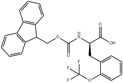 N-Fmoc-2-(trifluoromethoxy)-D-phenylalanine Structure