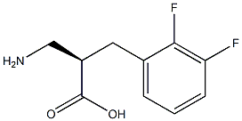 (R)-3-amino-2-(2,3-difluorobenzyl)propanoicacid,1260587-71-0,结构式