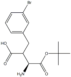Boc-(S)-2-(3-bromobenzyl)-3-aminopropanoicacid,1260588-94-0,结构式