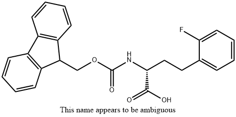 N-FMOC-2-氟-D-高苯丙氨酸,1260591-40-9,结构式