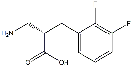 (S)-3-amino-2-(2,3-difluorobenzyl)propanoicacid,1260593-31-4,结构式