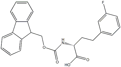 Fmoc-3-fluoro-D-homophenylalanine Structure