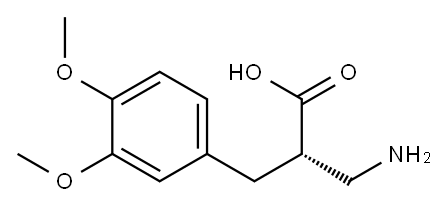 (S)-3-amino-2-(3,4-dimethoxybenzyl)propanoicacid,1260604-46-3,结构式