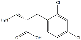 (S)-3-amino-2-(2,4-dichlorobenzyl)propanoicacid Structure