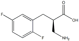(R)-3-amino-2-(2,5-difluorobenzyl)propanoicacid,1260607-60-0,结构式