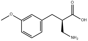 (R)-3-amino-2-(3-methoxybenzyl)propanoicacid, 1260608-91-0, 结构式