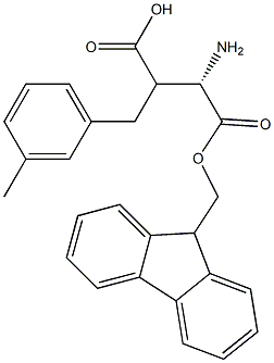 Fmoc-(S)-3-amino-2-(3-methylbenzyl)propanoicacid,1260609-66-2,结构式
