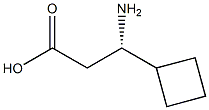 (S)-3-amino-3-cyclobutylpropanoic acid Structure