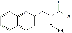 (S)-3-amino-2-(naphthalen-2-ylmethyl)propanoicacid Struktur