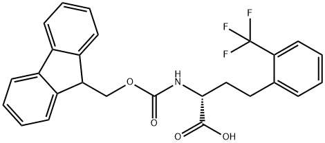 Fmoc-2-trifluoromethyl-D-homophenylalanine Structure