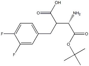 Boc-(S)-3-amino-2-(3,4-difluorobenzyl)propanoicacid Struktur