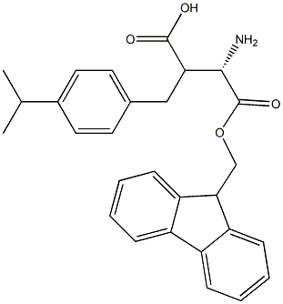 Fmoc-(S)-3-amino-2-(4-isopropylbenzyl)propanoicacid,1260615-42-6,结构式