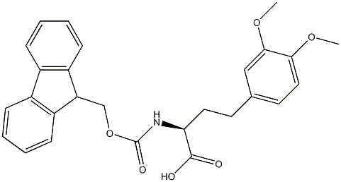 (2S)-4-(3,4-dimethoxyphenyl)-2-({[(9H-fluoren-9-yl)methoxy]carbonyl}amino)butanoic acid Structure