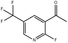 2-氟-3-乙酰基-5-三氟甲基吡啶 结构式