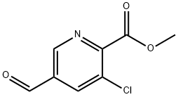3-Chloro-5-formyl-pyridine-2-carboxylic acid methyl ester Structure