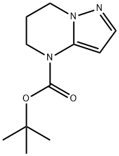 6,7-二氢吡唑并[1,5-A]嘧啶-4(5H)-羧酸叔丁酯, 1260676-11-6, 结构式
