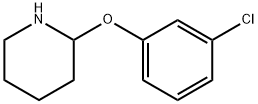 2-(3-Chlorophenoxy)piperidine Struktur