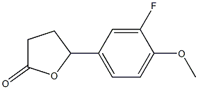 5-(3-fluoro-4-methoxyphenyl)-dihydrofuran-2(3H)-one Structure