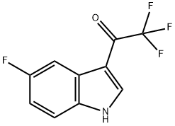 1-(5-氟-3-吲哚基)-2,2,2-三氟乙酮,1260793-83-6,结构式