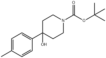1-Boc-4-hydroxy-4-(4-methylphenyl)piperidine Structure