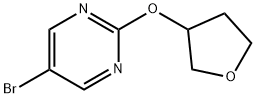 5-Bromo-2-(tetrahydro-furan-3-yloxy)pyrimidine Structure