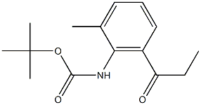 tert-butyl 2-methyl-6-propionylphenylcarbamate Structure