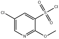 5-chloro-2-methoxypyridine-3-sulfonyl chloride, 1261451-92-6, 结构式
