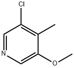 3-chloro-5-methoxy-4-methylpyridine Structure