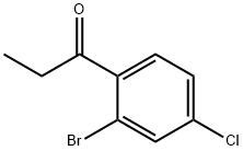 1-(2-bromo-4-chlorophenyl)propan-1-one Struktur