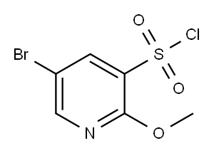 5-溴-2-甲氧基吡啶-3-磺酰氯化 结构式
