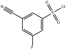 3-cyano-5-fluorobenzene-1-sulfonyl chloride, 1261644-49-8, 结构式