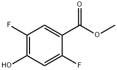 Methyl 2,5-difluoro-4-hydroxybenzoate Struktur