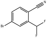 4-溴-2-(二氟甲基)苯甲腈, 1261760-22-8, 结构式