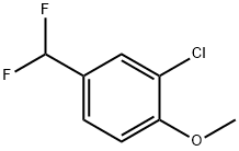 Benzene, 2-chloro-4-(difluoromethyl)-1-methoxy- Struktur