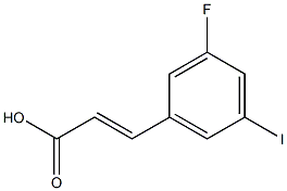 (E)-3-(3-fluoro-5-iodophenyl)acrylic acid Structure