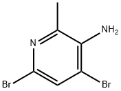 3-amino-4,6-dibromo-2-methylpyridine Structure
