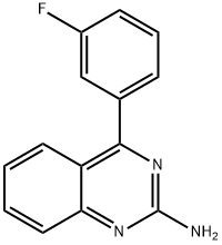 2-Amino-4-(3-fluorophenyl)quinazoline 结构式
