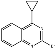 2-Bromo-4-cyclopropylquinazoline 结构式