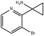 1-(3-bromopyridin-2-yl)cyclopropan-1-amine,1266126-16-2,结构式