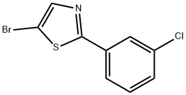 5-Bromo-2-(3-chlorophenyl)thiazole Struktur