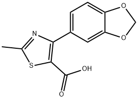 1267447-53-9 4-(benzo[d][1,3]dioxol-5-yl)-2-methylthiazole-5-carboxylic acid