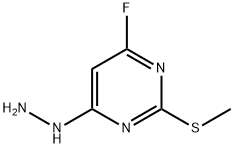 4-FLUORO-6-HYDRAZINYL-2-(METHYLTHIO)PYRIMIDINE 结构式