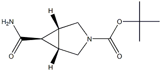 tert-butyl (1R,5S,6r)-6-carbamoyl-3-azabicyclo[3.1.0]hexane-3-carboxylate 结构式